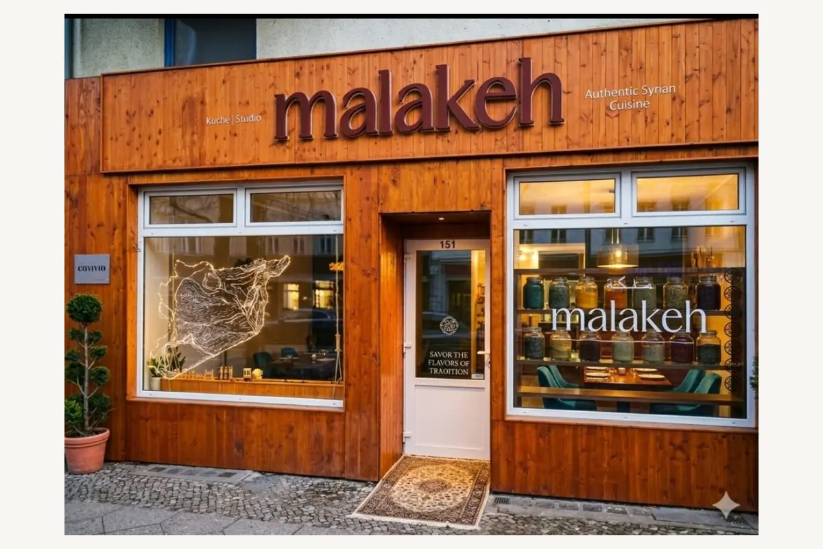 Malakeh – Fassadengestaltung und Außenauftritt.